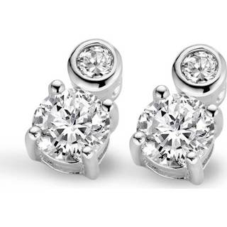 👉 New Bling 9NB-0181 Oorstekers Solitair Rond zilver met zirconia 3-6 mm