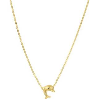 👉 Halsketting geelgoud One Size goudkleurig TFT Collier Dolfijn 1,0 mm 38 - 40 cm 8718834653591