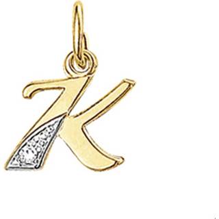 👉 Bedel geelgoud diamant goud vrouwen active TFT Letter K 0.01ct H P1 8718834221714