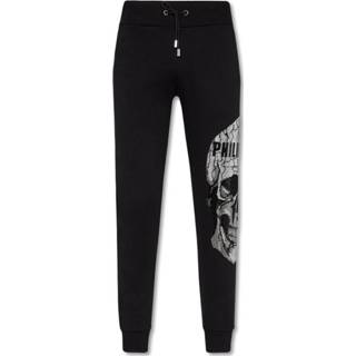 👉 Broek l m male zwart Jogging Trousers Skull Strass 4062346473999