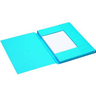👉 Dossiermap blauw karton Jalema Secolor voor ft A4 uit karton, blauw, pak van 25 stuks