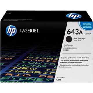 👉 HP 643A zwarte LaserJet tonercartridge (Q5950A) Zwart