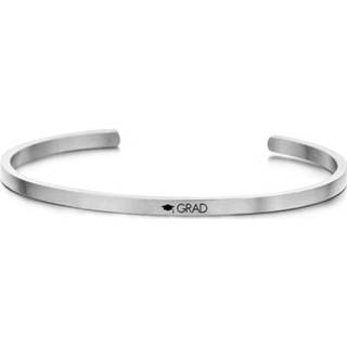 👉 Zirkonia staal rosgoudverguld vrouwen active bangle Key Moments 8KM-B00018 Stalen open met tekst fearless one-size rosékleurig 8719497234905