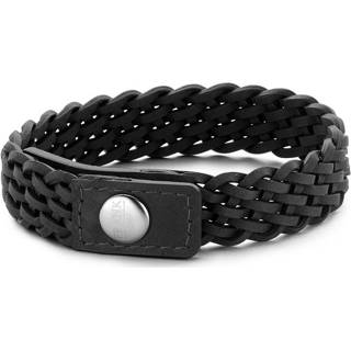 👉 Heren armband leer fantasiearmband active mannen bruin Frank 1967 7FB-0197 Herenarmband, geweven 23 cm 8719743155879