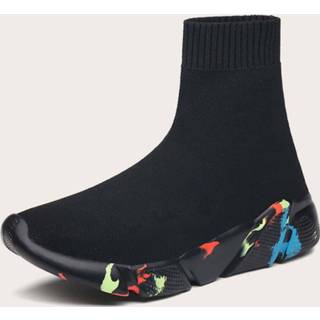 Sock zwart mannen Heren Slip On Sneakers