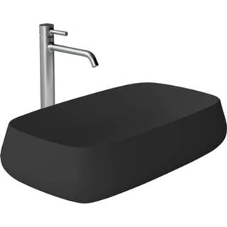 👉 Wastafel zwart keramiek Salenzi Nur 60x35 cm Mat (incl. bijpassende afvoerplug) 8719304543947