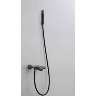 👉 Badkraan gunmetal Opbouw Boss & Wessing Exclusive Pro met Staaf Handdouche Set 8719304714347