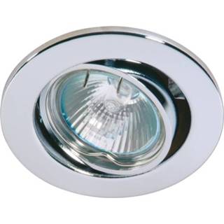 Inbouwspot metalen chroom active Deluna kantelbaar chroom, 50 W 4028232189894