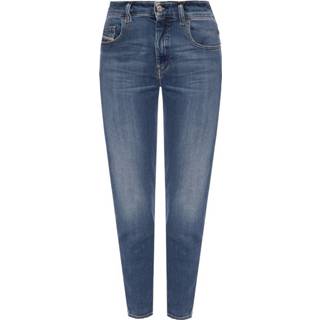 👉 Spijkerbroek vrouwen blauw D-Slandy distressed jeans