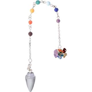 👉 Pendel Gemstone Chakra Chain Curved Clear Quartz