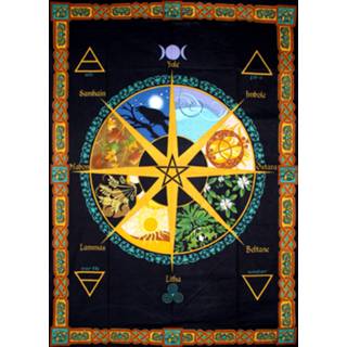 👉 Wand kleed katoen active Wandkleed Pagan Calendar 8900000574704