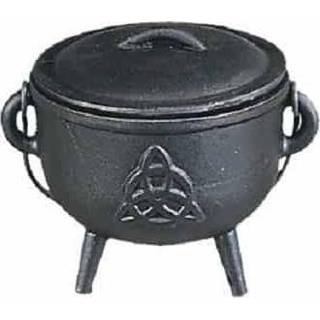 👉 Heksenketel active IJzeren Cauldron (Heksenketel) met Triquetra Symbool (11 cm) 7448133466455