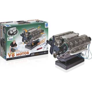 👉 One Size GeenKleur Bouwmodelset Motor Lab V8 250-delig 5060062144338