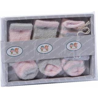 👉 Babysokje roze polyamide katoen baby's meisjes Gamberritos babysokken 0-6 maanden 3-delig 8432443604194
