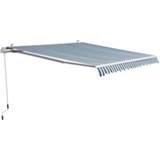 👉 Slinger groen wit active Outsunny Alu zonwering met groen/wit 2,95 x 2,5m 4250871250165