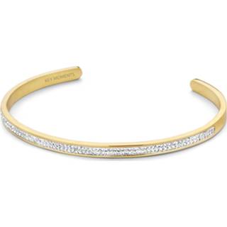 👉 Goudkleurig kristal One Size no color Key Moments 8KM-B00432 Bangle met one-size, 8719743156210