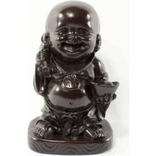 👉 Lachende Boeddha van Polystone (16 cm)