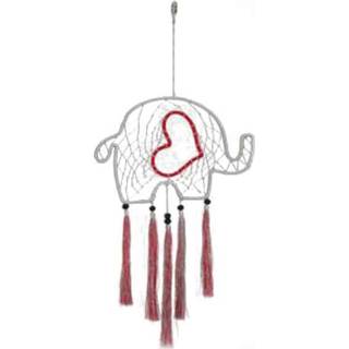 Dromenvanger Olifant Grijs/Rood