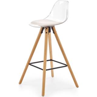 👉 Barkruk eco-leer transparant Harlem 95 cm hoog