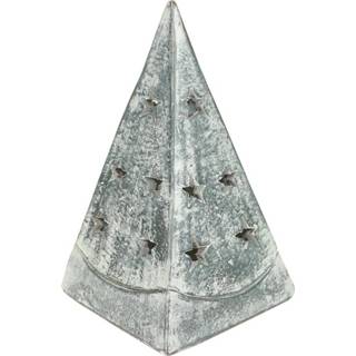 Theelichthouder Piramide White-wash