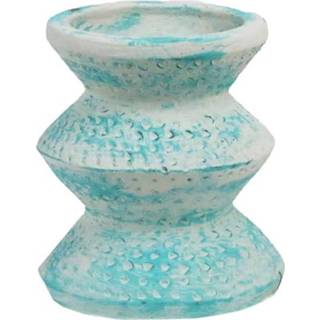 Kandelaar turkoois terracotta active Turquoise-Wash 8717506087269