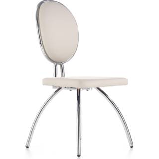 👉 Eetkamerstoel grijs eco-leer lichtgrijs Yani in