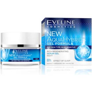 👉 Serum gel One Size GeenKleur Eveline Cosmetics New Aqua Hybrid Rich Regenerating Serum- Night 50ml. 5901761949759