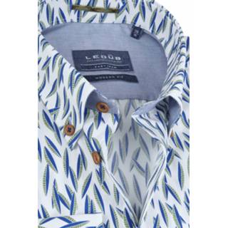 👉 Overhemd katoen male multicolour Ledub Easy Iron Bladeren 8719631598405 2900026585032