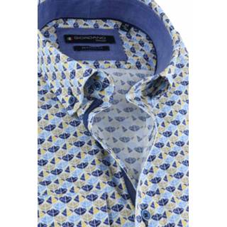 👉 Overhemd katoen XXL male multicolour Giordano Dessin Driehoek 8719493763256 2900028588024