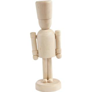 👉 Houten hout One Size GeenKleur Creotime figuur Hat 13 cm blank per stuk 5712854245609