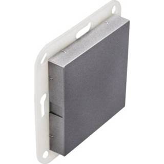 👉 Blindplaat kunststof zilver active Opus 55 universele met draagring alu - zilver... 4028232276594