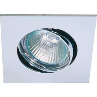 👉 Chroom active Deluna Aluminium-inbouwspot VIERKANT kantelbaar 4028232453070