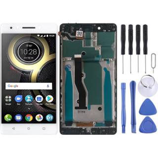 👉 Digitizer wit active LCD-scherm en volledige montage met frame voor Lenovo K8 Note XT1902-3 (wit)