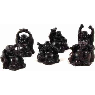 👉 Lachende boeddha active Beeldjes Polystone (6 cm - Set van 6) 8851109130271