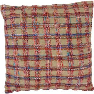 Katoenen Kussen Panama Multicolor (Met Vulling)