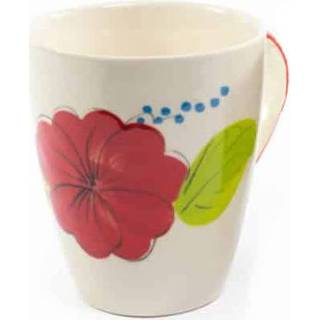 👉 Theemok rood keramiek active Koffie- of Bloem 8851109103657
