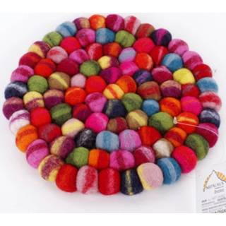 👉 Vilten onderzetter multicolor active Tie Dye (Rond) 4062279079565