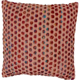 👉 Katoenen Kussen Dots Rood (Met Vulling)