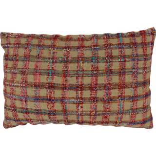 👉 Katoenen Kussen Panama Rood XL (Rechthoekig - met Vulling)