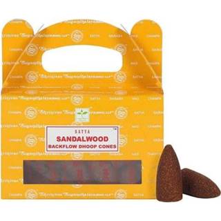 👉 Satya Backflow Wierook Kegels Sandelwood (24 kegels)
