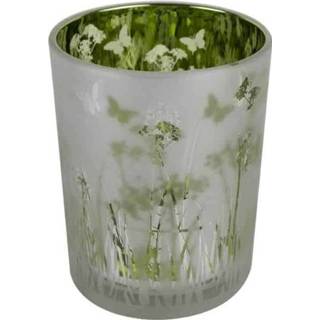 👉 Waxinelichthouder Gras en Vlinders (8 x 7 cm)
