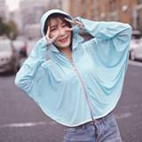 👉 Hoofddoek zijde active Zomer buiten ijs rits zonwerende kleding pak beschermingsmiddelen (meerblauw)