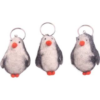 👉 Sleutel hanger vilt active Sleutelhangers Pinguïn (Set van 3) 7108812679995