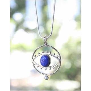 👉 Hanger edelsteen zilveren active Shiva Eye met Lapis Lazuli 7448123495458