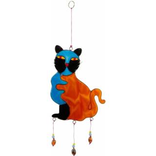 👉 Resin active blauw bruine Raamdecoratie - Kat 8717506124902