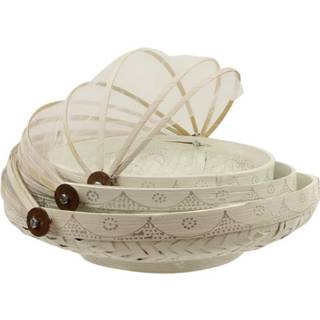 👉 Mand gevlochten bamboe active mannen wit Voedsel Manden (Set van 3) 8717506126692