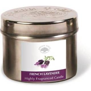 👉 Geurkaars lavendel metaal Green Tree French Lavender (150 gram) 8904280700846