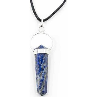 👉 Hanger zilverkleurig Lapis Lazuli Dubbeleinder 7448136435441