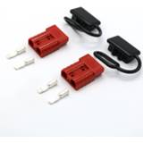 Batterij active 50Amp snelconnerctor plug + stofkap voor car caravan