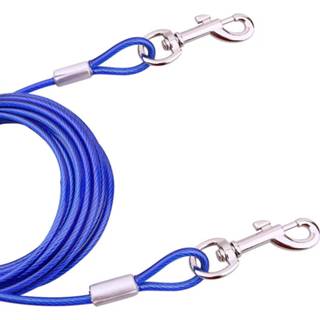 👉 Staaldraad active Dubbelzijdige Honden 2 in 1 Trekkabel Pet Walking-kabels met handvat, lengte: 5 m, willekeurige kleurafgifte